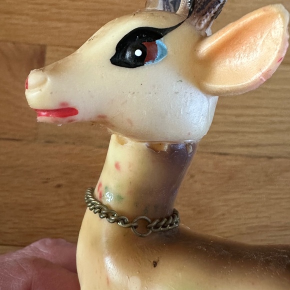 Vintage Rubber Reindeer Made in Japan Mid Century 1950s 1960s - Picture 13 of 13